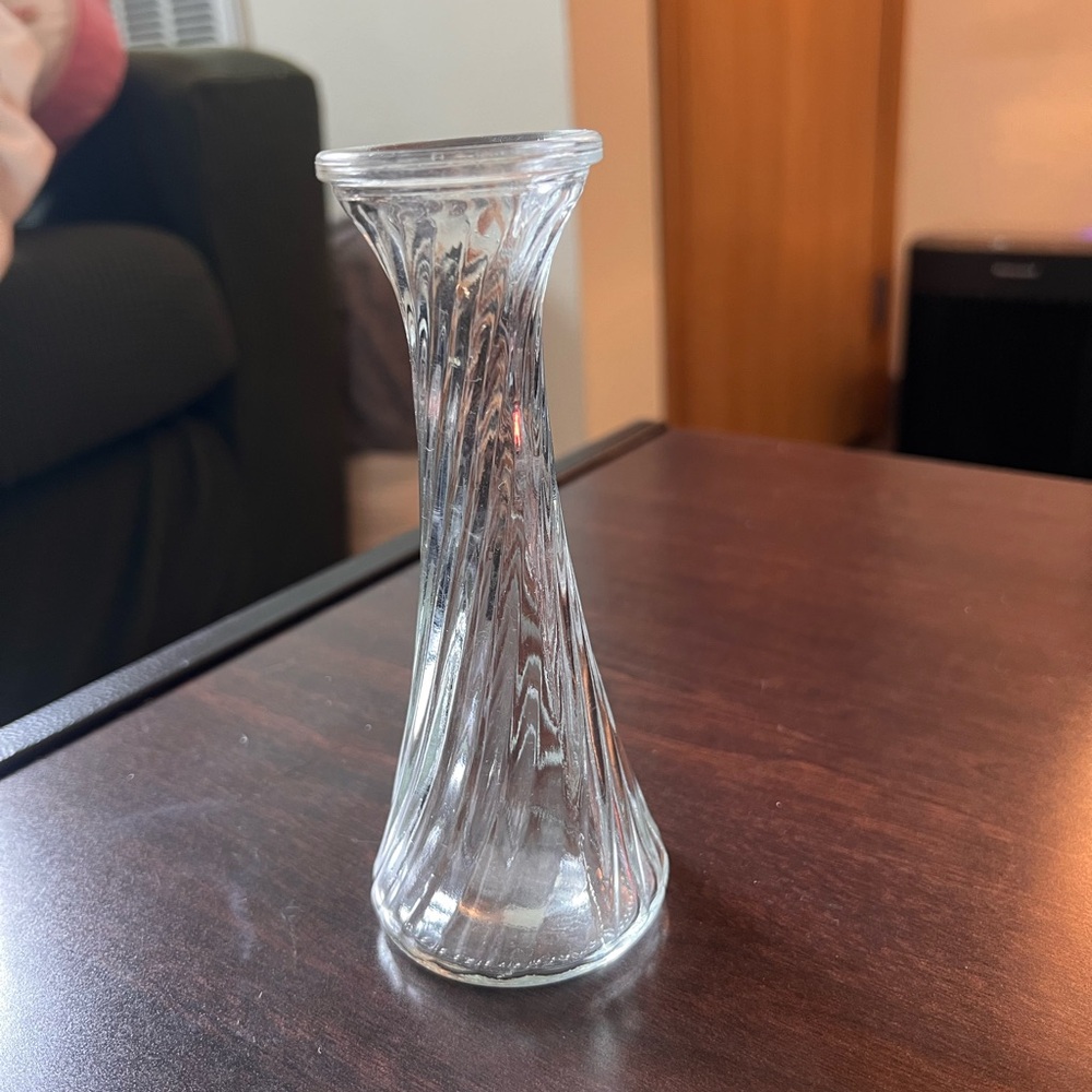 Elegant Clear Glass Vase